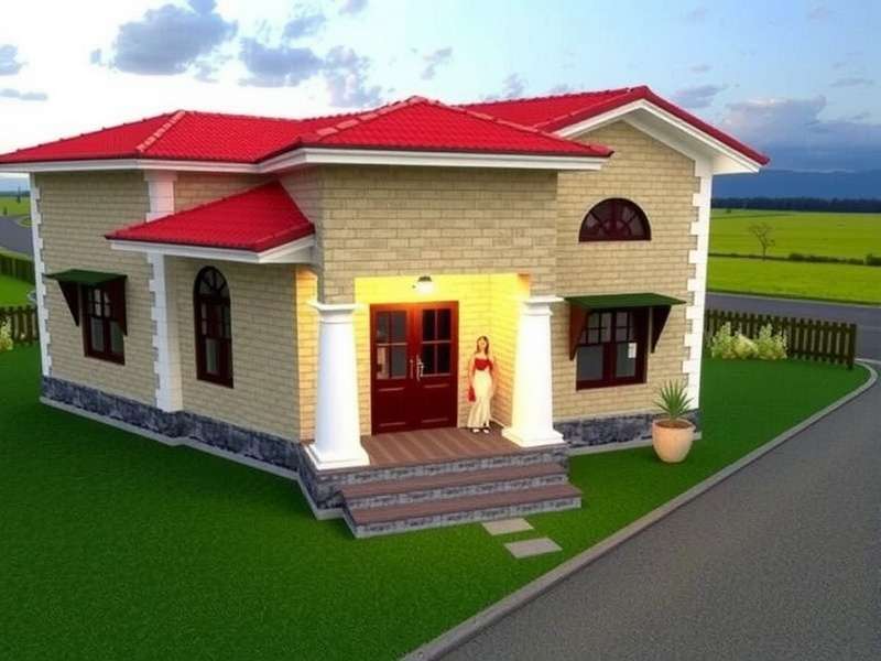 Main gameplay interface showing bungalow exterior Dreamy Bungalow Design Home Screen